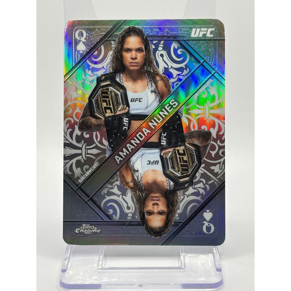 2026 Topps Chrome UFC Amanda Nunes Kings and Queens Queen Case Hit SSP